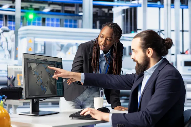 Professionals optimizing enterprise software system performance together